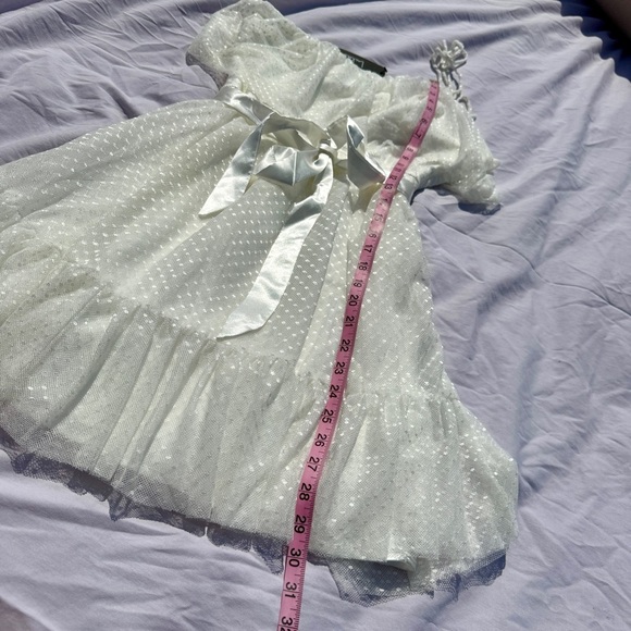 Lulus Ivory One-Shoulder Ruffle Mini Dress - Picture 5 of 6